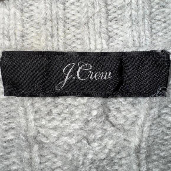 J. Crew Cable Fuzzy Merino Wool Crewneck Sweater - - Picture 4 of 7